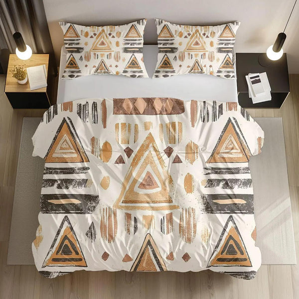 Aztec Pattern Southwestern Tribal Rustic Earth Tone  3 Pieces Bedding Duvet Cover Sets Pillowcases