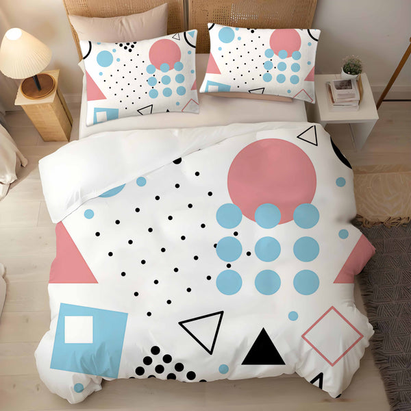 Irregular Abstract Geometric Graffiti 3-Pieces Bedding Duvet Cover Sets Pillowcase