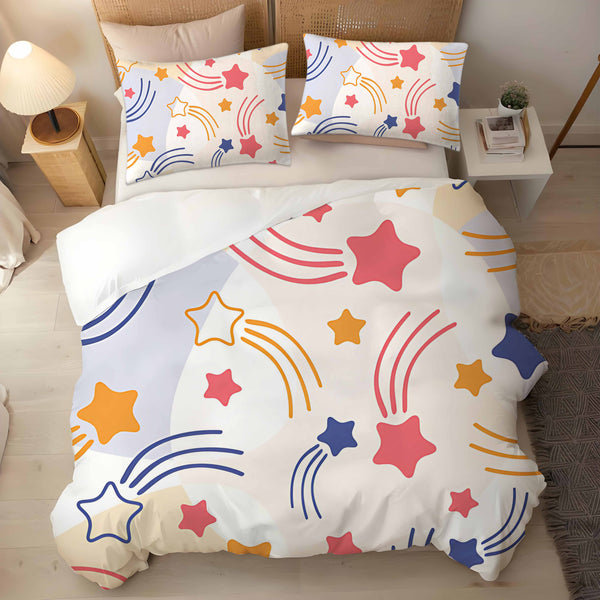Pentagram Geometric Design Pattern 3-Pieces Bedding Duvet Cover Sets Pillowcase